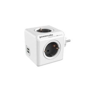 ALLOCACOC PowerCube Original USB - Πολύμπριζο - Γκρι 1202GY/DEOUPC