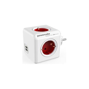 ALLOCACOC PowerCube Original USB - Πολύμπριζο - Κόκκινο 1202RD/DEOUPC