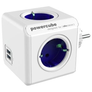 ALLOCACOC PowerCube Original USB - Πολύμπριζο - Μπλε 1202BL/DEOUPC